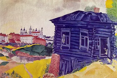 The Blue House Marc Chagall